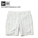 ニューエラ ゴルフ メンズ ショートパンツ 短パン NEW ERA ストレッチ Bandana All Over ホワイト パンツ ボトムス 半ズボン14391...