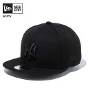 ニューエラ メンズ MLB キャップ レディース 帽子 NEW ERA 9FIFTY 9FIFTY ニューヨーク・ヤンキース ブラック × ブラック 帽子 フラ...