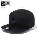 ニューエラ メンズ MLB キャップ レディース 帽子 NEW ERA 9FIFTY 9FIFTY ロサンゼルス・ドジャース ブラック × ブラック 帽子 フラットバイザー 14524965