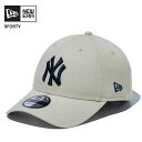 ニューエラ メンズ ベースボールキャップ MLB レディース NEW ERA 9FORTY ニューヨーク・ヤンキース ストーン × ネイビー 帽子 145250...