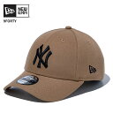 ニューエラ メンズ ベースボールキャップ MLB レディース NEW ERA 9FORTY ニューヨーク・ヤンキース カーキ × ブラック 帽子 1452501...