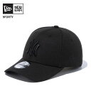 ニューエラ メンズ ベースボールキャップ MLB レディース NEW ERA 9FORTY ニューヨーク・ヤンキース ブラック × ブラック 帽子 145250...
