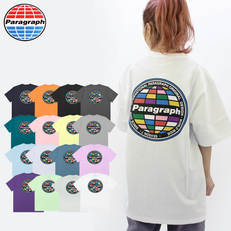 【ポイント5倍以上】パラグラフ paragraph MULTI EARTH LOGO T-SHIRT NO.007 NO.7 半袖Tシャツ メンズ レディース カットソー AA