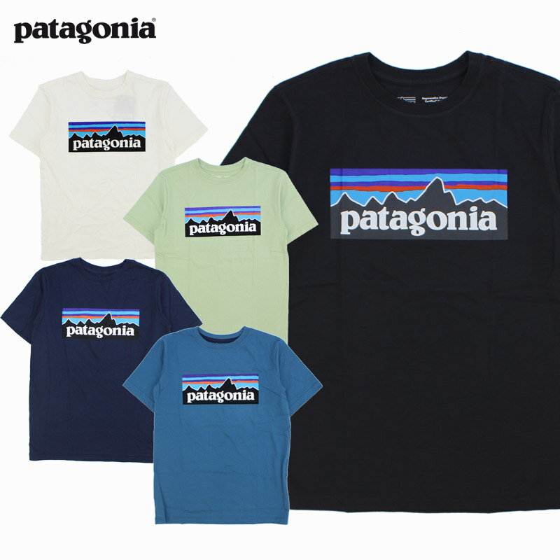 【ポイント5倍以上】パタゴニア patagonia キッズ リジェネラティブ オーガニック サーティファイド コットン P-6ロゴ Tシャツ S/SL Kids Regenerative Organic Certified Cotton P 6 Logo T-shirt 子供 半袖 Tシャツ [AA]