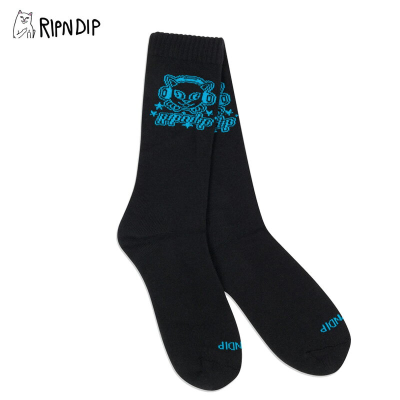 【セール中P5倍以上】リップンディップ RIPNDIP Kawaii Nermal Socks 靴下 クルー丈ソックス [AA-2]