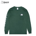 リップンディップ RIPNDIP Lord Nermal Pocket L/S Tee Olive メンズ 長袖 Tシャツ ロンT AA-2