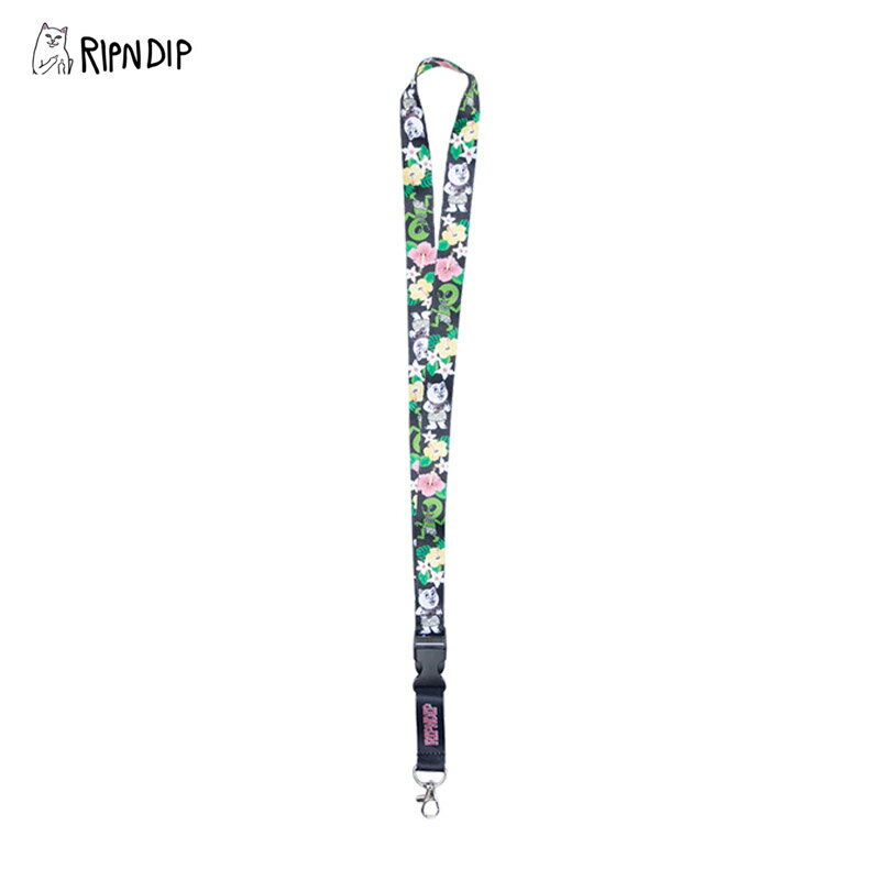 リップンディップ RIPNDIP Aloha Nerm Lanyard Black ネックストラップ rnd9445 ネコポス送料無料