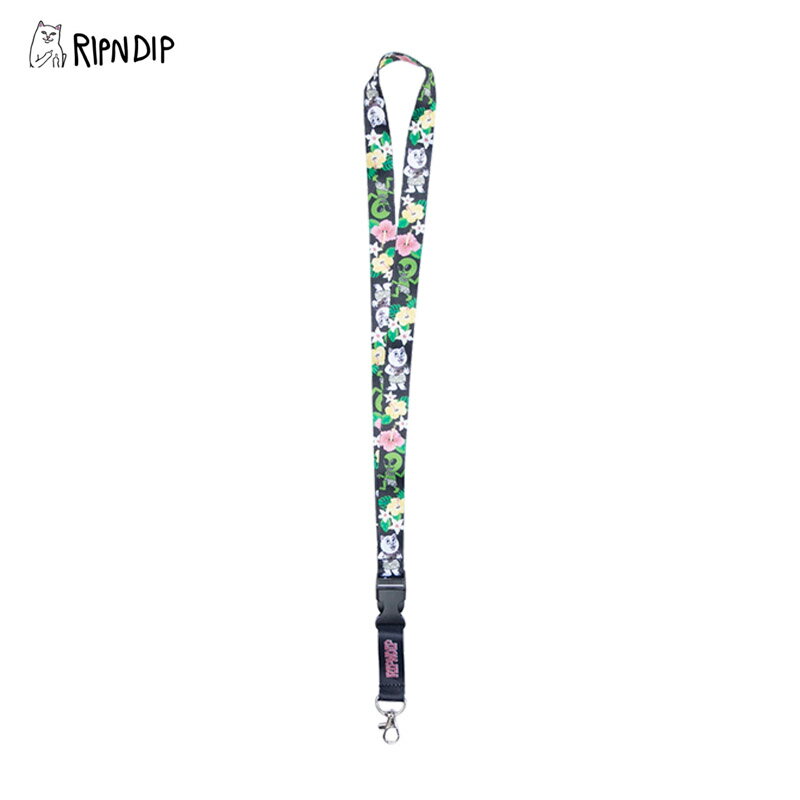 【セール中P5倍以上】リップンディップ RIPNDIP Aloha Nerm Lanyard Black ネックストラップ [小物] [AA-2]