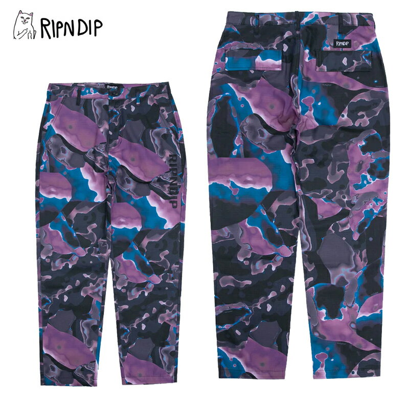 【ポイント5倍以上】リップンディップ RIPNDIP Ultralight Beam Ripstop Pants Multi コットンパンツ ロングパンツ 男性 メンズ AA