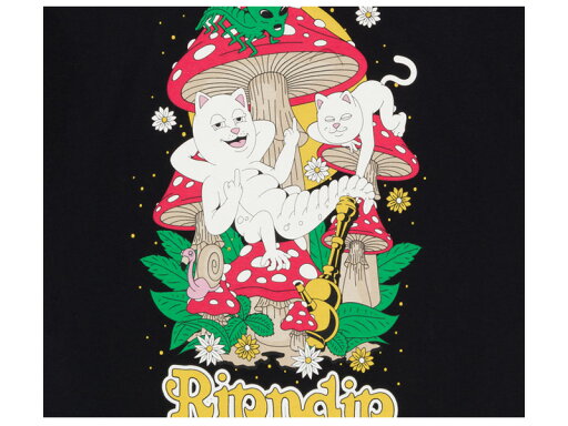 リップンディップ Tシャツ RIPNDIP Caterpillar Garden Tee Black メンズ 半袖Tシャツ rnd9757 ネコポス送料無料