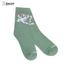 【店内P5倍以上】リップンディップ RIPNDIP F U Mid Socks Light Pine 靴下 ショート丈ソックス AA-2