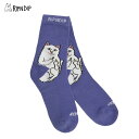 【店内P5倍以上】リップンディップ RIPNDIP Load Nermal Mid Socks Violet 靴下 ショート丈ソックス AA-2