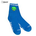 【店内P5倍以上】リップンディップ RIPNDIP We Out Here Mid Socks Blue 靴下 ショート丈ソックス [AA-2]