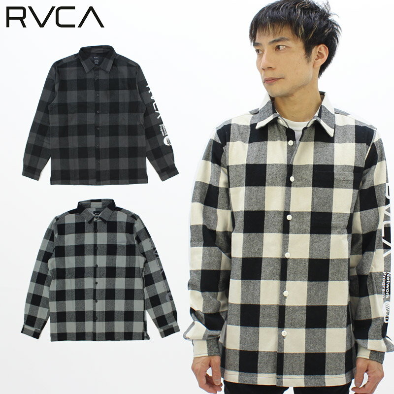 【ポイント5倍以上】ルーカ RVCA RVCA メンズ RVCA SHIRT メンズ 長袖 ロングスリーブシャツ BC042-142 フランネルシャツ 男性 AA