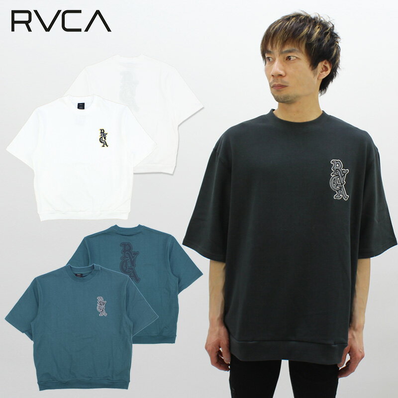 【セール中P5倍以上】ルーカ RVCA RVCA メンズ ST CR クルースウェット 半袖 トレーナー BD041-001 スウェット 男性 …