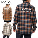 ルーカ RVCA RVCA PRINT SHIRT 長袖 プリント シャツ ジャケット BD042-146 長袖 シャツ チェック メンズ 