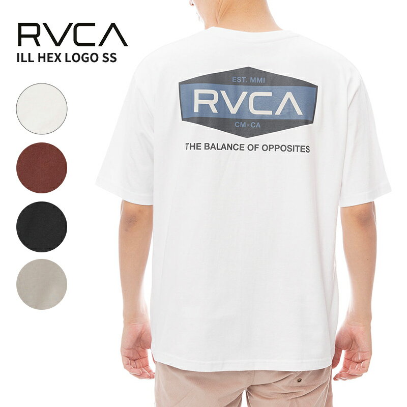 Rakuten - ルーカ メンズ 半袖Tシャツ RVCA ILL HEX LOGO SS Tシャツ BF041252 カットソー 春 夏 サーフ スケーター