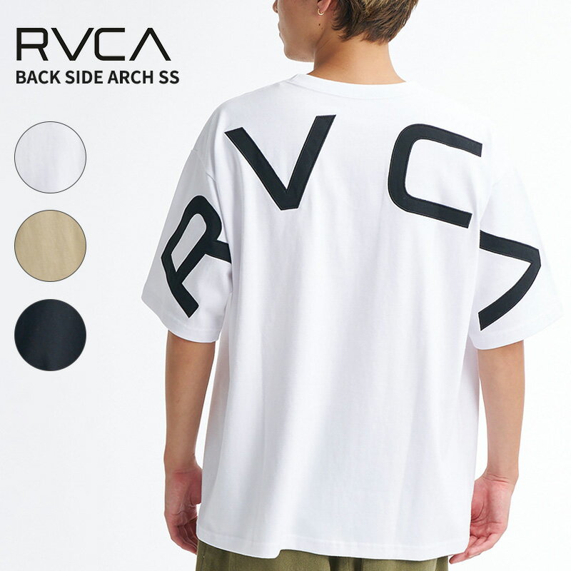 Rakuten - ルーカ メンズ 半袖Tシャツ ロゴT RVCA BACK SIDE ARCH SS Tシャツ コットン ヘビーウェイト BG041210