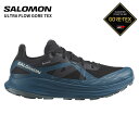 サロモン メンズ 超軽量 スニーカートレイルランニングシューズ SALOMON ウルトラ フロー ゴアテックス ULTRA FLOW GORE TEX L474...