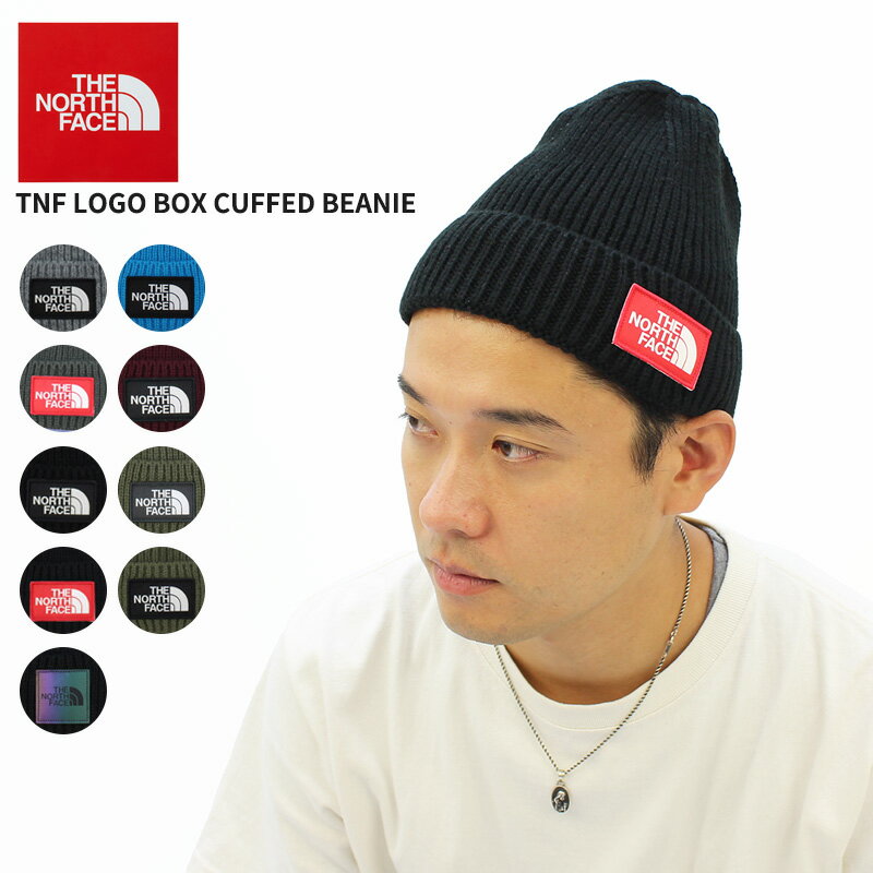 UEm[XtFCX THE NORTH FACE TNF Logo Box Cuffed Beanie jbgX r[j[ US[] [AA-2]