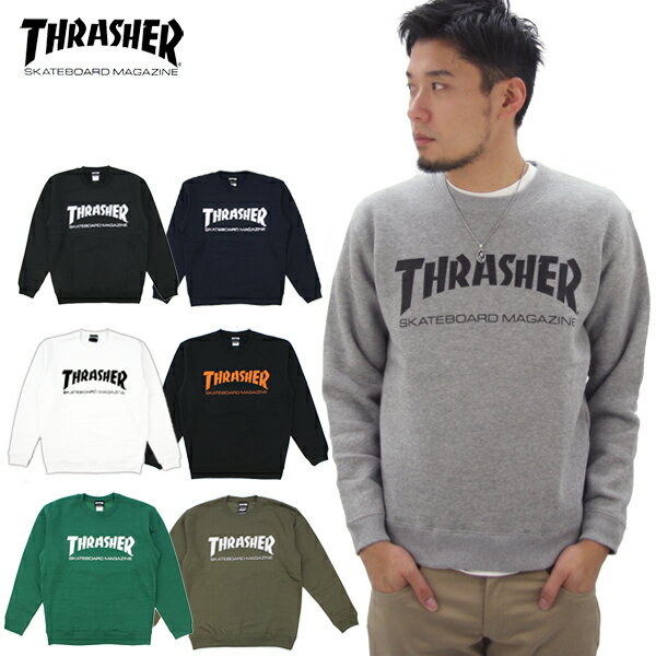 【セール中P5倍以上】スラッシャー THRASHER MAG CREW SWEAT TH8401 メンズ クルー スウェット [BB]