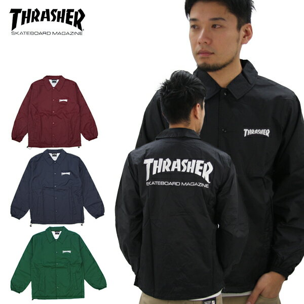 スラッシャー コーチジャケット メンズ 【ポイント5倍以上】スラッシャー THRASHER MAG COACH JACKET TH8901C メンズ コーチ ジャケット アウター [BB]