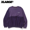 エクストララージ X-LARGE PANELED CREWNECK SWEAT クルー スウェット トレーナー メンズ 101203012001