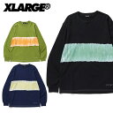 エクストララージ X-LARGE TEE STRIPE TYEDYE L/S 長袖Tシャツ ロンT メンズ カットソー トップス AA