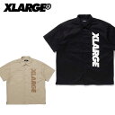 yXP5{ȏzGNXg[W X-LARGE S/S STANDARD LOGO WORK SHIRT [NVc Vc JWA gbvX [AA]