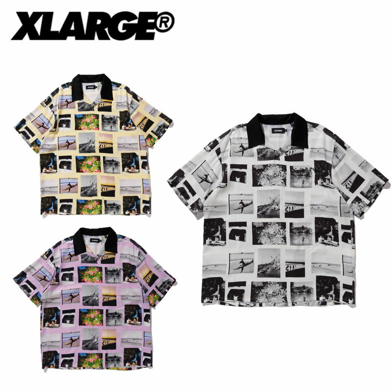エクストララージ X-LARGE S/S ALLOVER PHOTO PRINT SHIRT プリントシャツ 半袖シャツ カジュアル トップス 父の日