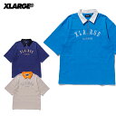 エクストララージ X-LARGE RUGBY ZIP S/S SHIRT ラガーシャツ ハーフジップ 半袖 カットソー カジュアル トップス AA