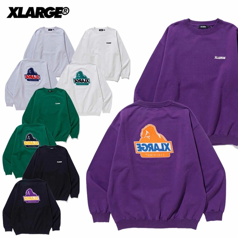 【セール中P5倍以上】エクストララージ X-LARGE TWO TONE BACKSIDE OG CREWNECK SWEAT クルー スウェット トレーナー メンズ AA