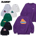 エクストララージ X-LARGE TWO TONE BACKSIDE OG CREWNECK SWEAT クルー スウェット トレーナー メンズ AA