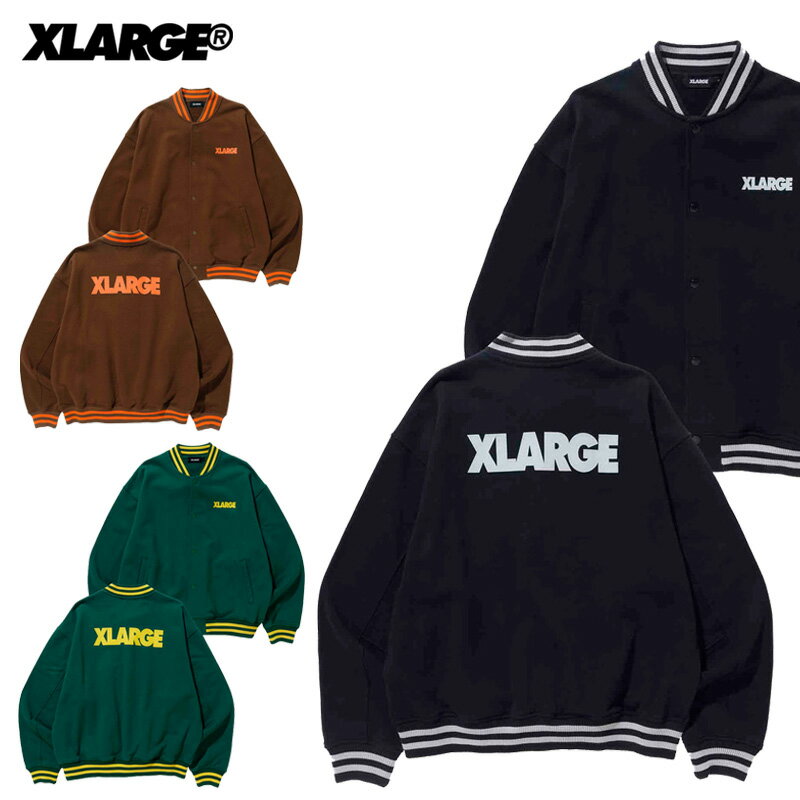 ＼P5-10倍／エクストララージ XLARGE SWEAT VARSITY JACKET スウェット バーシティ ジャケット スタジャン アウター 男性 メンズ 父の日