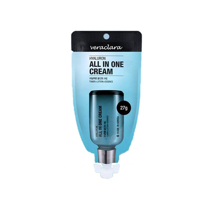 韓国コスメ スキンケア ヒアルロン オールインワンクリーム 27g VERACLARA (ベラクララ) スキンケア 乳液 クリーム 保湿 ヒアルロン酸