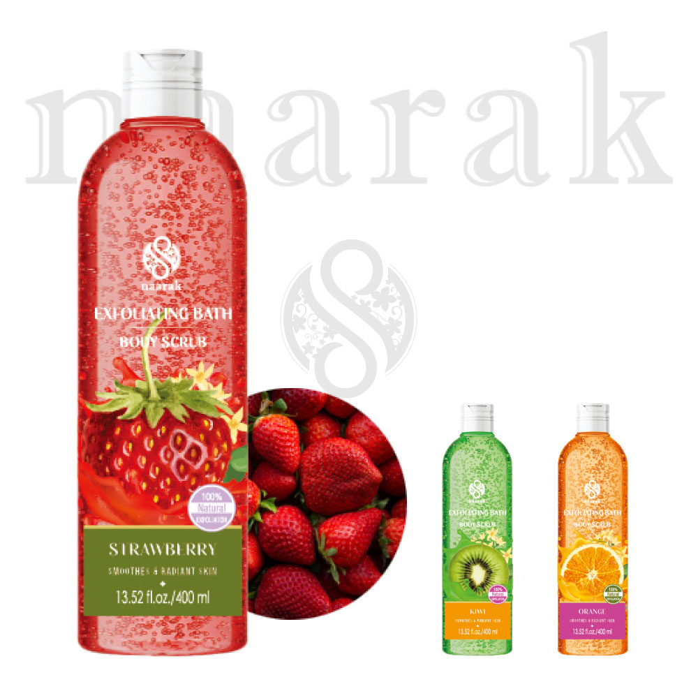 ナーラック エクスフォリエーティング バスボディスクラブ ストロベリー 【naarak】 EXFOLIATING BATH BODY SCRUB STRAWBERRY