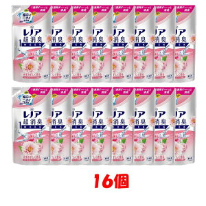 まとめ買い レノア 超消臭 1week フローラル フルーティー ソープ 詰替え 400ml 【16個セット】 洗濯洗剤 柔軟剤 液体 花粉 花粉ブロック 静電気 消臭効果 部屋干し 生乾き臭 P&G