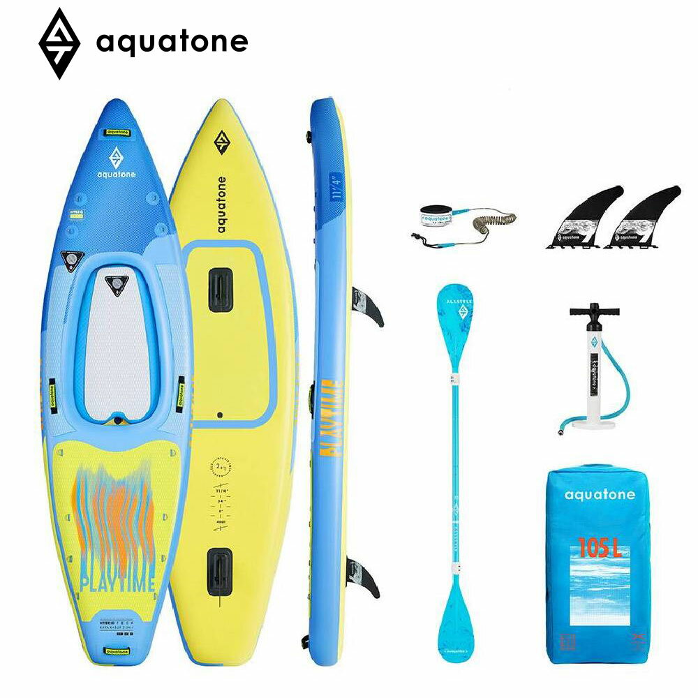 【20日最大P22倍】 SUP インフレータブル スタンドアップパドルボード AQUA TONE アクアトーン PLAYTIME プレイタイム TK-080 サップ 標準セット