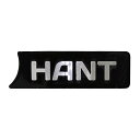 ロゴプレート（ブラック） クーラーボックス パーツ / HANT(ハント) ハードクーラー クーラーBOX 釣り アウトドア キャンプ 大容量 釣り 大型