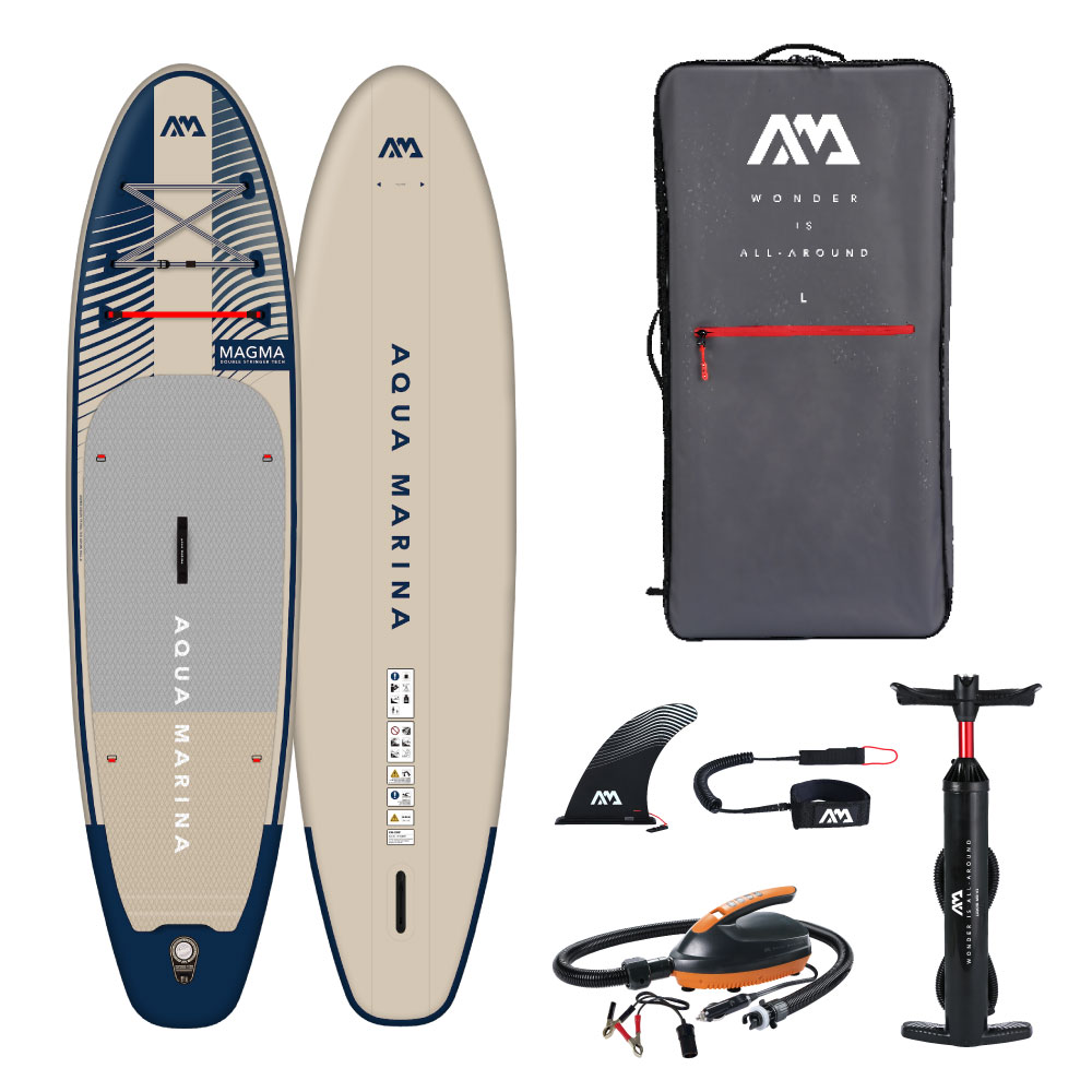 【15日最大P32倍】 SUP インフレータブル スタンドアップパドルボード AQUA MARINA アクアマリーナ MAGMA マグマ BT-23MAP サップボード 電動ポンプセット