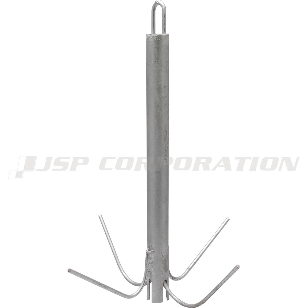 ■重量：0.7kg ■長さ：360mm ■材質：亜鉛 ●岩場などで小型ボートをアンカリングするのに最適です ●回収の際にアンカーが噛み込んだ場合は強く引っ張れば爪が伸びて外れます