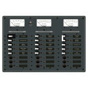 【週末P5倍!】 BLUE SEA SYSTEMS(ブルーシー)AC/DCサーキットブレーカー付スイッチパネル・21P 8084