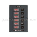 【週末P5倍!】 BLUE SEA SYSTEMS(ブルーシー)IP66防水パネルスイッチ6ポジション4322