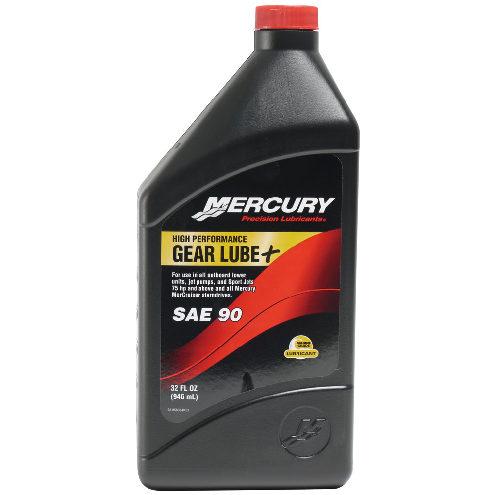 ■MERCURY純正 ■粘度：SAE90 ■適合：75馬力以上の船外機・マークルーザースターンドライブ ●基本性能はプレミアムギアオイルと同じですが、より出力が高くギアに負荷がかかるエンジンに適しています。 ●オイルと特別な添加剤がギア各部品を保護し金属同士の磨耗を防止します。 ※ケース単位でのご注文は(92-858064K01C)にてご注文下さい。