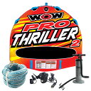 【1日ポイント+5倍】 トーイングチューブ WOW/ワオ 2人乗り ビッグスリラーPRO 4点セット バナナボート ボート ジェットスキー