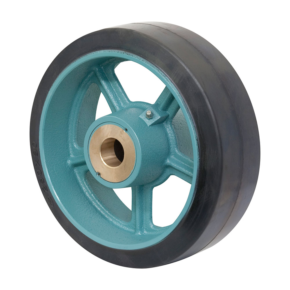 【25日ポイント+5倍】 岡本工機キャスター用ゴム車輪砲金プッシュ E(砲金ブッシュ) 250×75