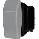 【週末P5倍!】 防水ロッカースイッチ グレー OFF-(ON) DC12V/24V