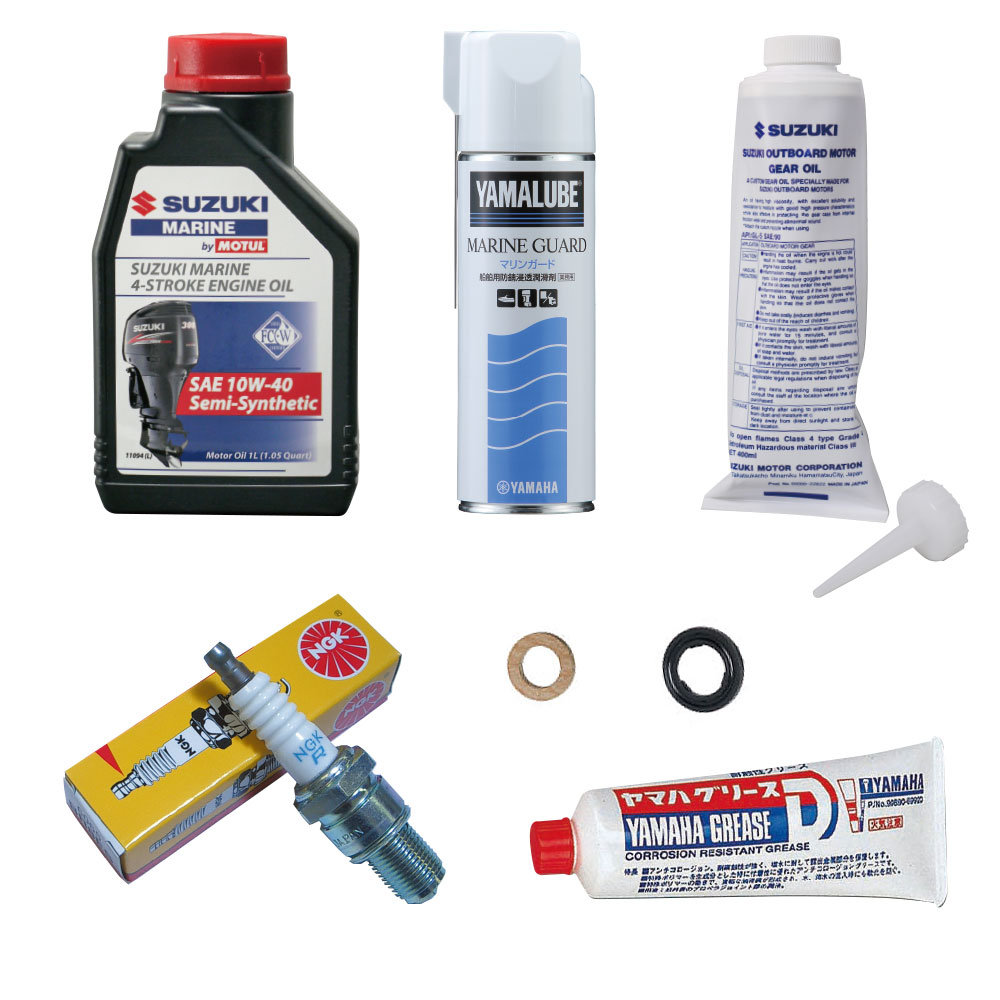 【20日ポイント+5倍】 スズキ2馬力(DF2) メンテナンスキットDX　7種類11点セット
