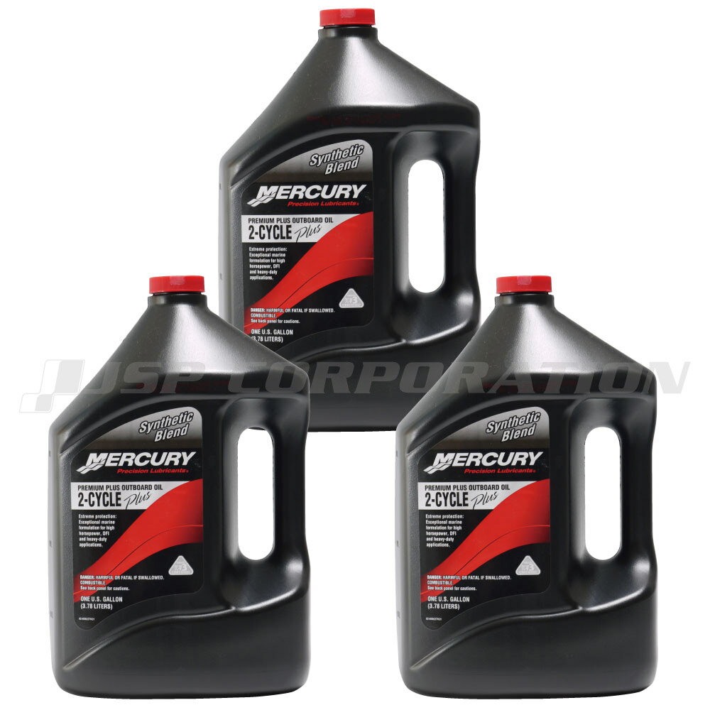 QUICK SILVER (MERCURY)TC-W3 プレミアムプラスオイル1ケース 2サイクル船外機オイル 3.78L×3本