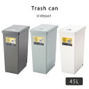 ダストボックス 45L ゴミ箱 ごみばこ トラッシュカン ごみ箱 グリーン ナチュラル 分別 おしゃれ 東屋 AZUMAYA 北欧 送料無料 neore / スライドペール 45L